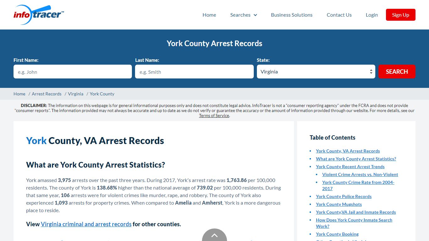 York County, VA Arrests, Mugshots & Jail Inmate Records - InfoTracer